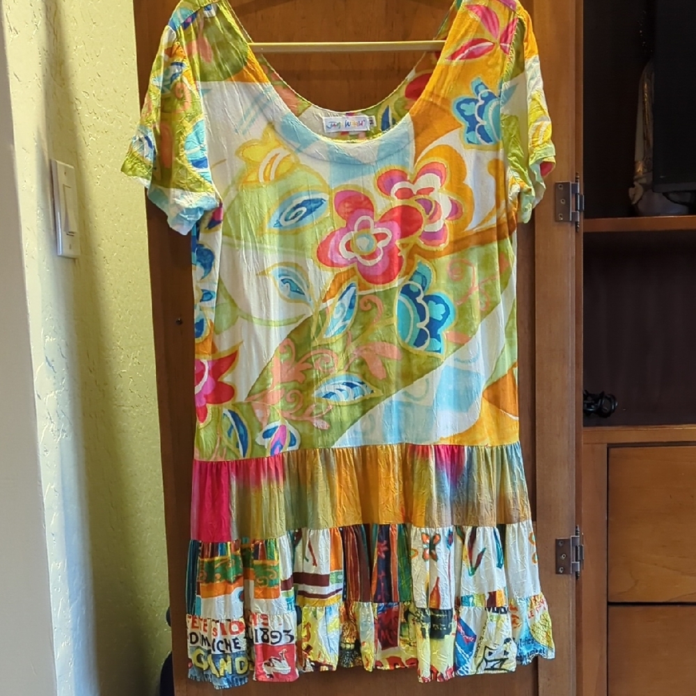 Vintage Jams World Snapdragon Mini Dress (Size M)